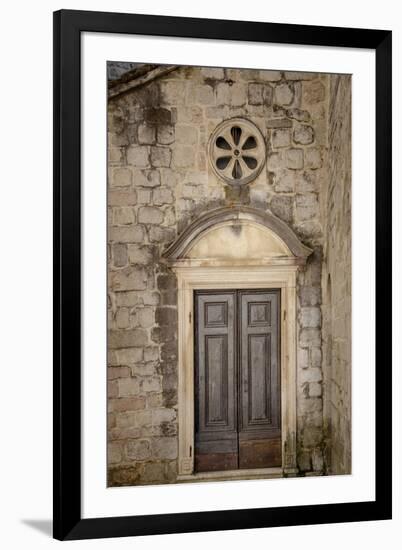 Distinguished Entrance - Kotor, Montenegro-Laura DeNardo-Framed Photographic Print