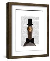 Distinguished Goose-Fab Funky-Framed Art Print