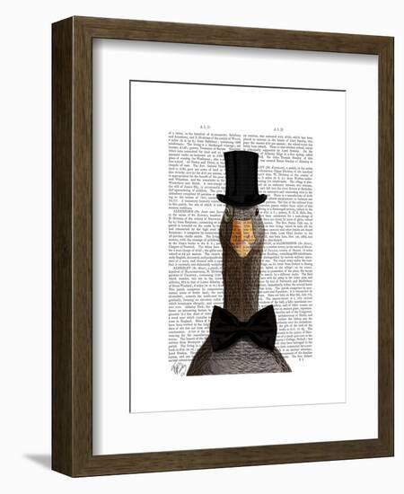 Distinguished Goose-Fab Funky-Framed Art Print