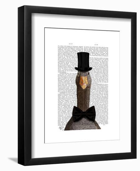 Distinguished Goose-Fab Funky-Framed Art Print