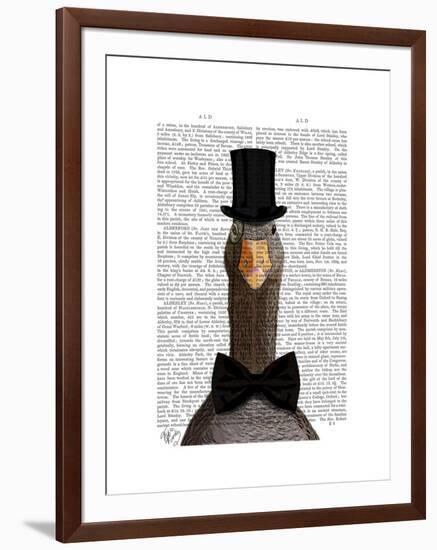 Distinguished Goose-Fab Funky-Framed Art Print