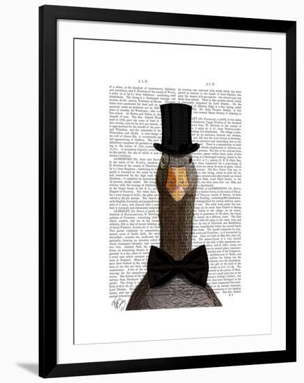 Distinguished Goose-Fab Funky-Framed Art Print