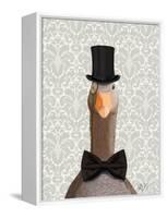 Distinguished Goose-Fab Funky-Framed Stretched Canvas