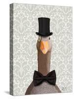 Distinguished Goose-Fab Funky-Stretched Canvas