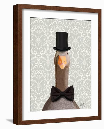 Distinguished Goose-Fab Funky-Framed Art Print