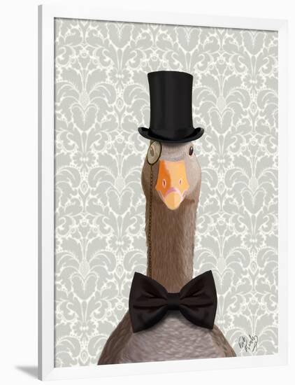 Distinguished Goose-Fab Funky-Framed Art Print