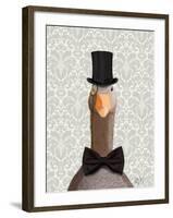 Distinguished Goose-Fab Funky-Framed Art Print