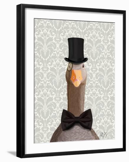 Distinguished Goose-Fab Funky-Framed Art Print