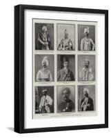 Distinguished Indian Guests at the Coronation, Illustration from 'The Graphic', 28th June 1902-null-Framed Giclee Print