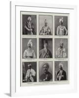 Distinguished Indian Guests at the Coronation, Illustration from 'The Graphic', 28th June 1902-null-Framed Giclee Print