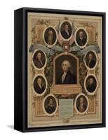 Distinguished masons of the revolution, 1876-American School-Framed Stretched Canvas