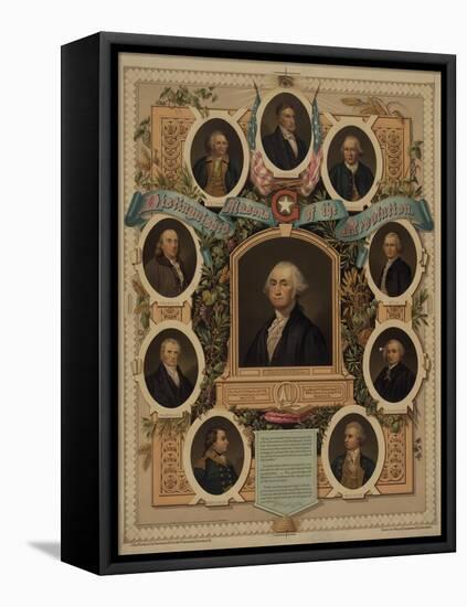 Distinguished masons of the revolution, 1876-American School-Framed Stretched Canvas