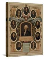 Distinguished masons of the revolution, 1876-American School-Stretched Canvas