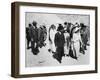 Distinguished visitors to the Tomb of Tutankhamun, Valley of the Kings, Egypt, 1923-Harry Burton-Framed Photographic Print