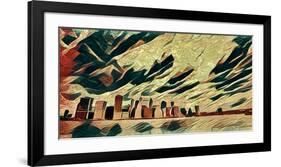 Distorted city scene 22-Jean-François Dupuis-Framed Art Print