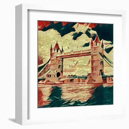 Distorted city scene 25-Jean-François Dupuis-Framed Art Print