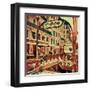 Distorted city scene 5-Jean-François Dupuis-Framed Art Print