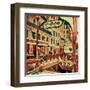 Distorted city scene 5-Jean-François Dupuis-Framed Art Print