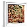 Distorted city scene 5-Jean-François Dupuis-Framed Art Print