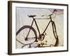 Distorted Image of a Bicycle-null-Framed Photographic Print