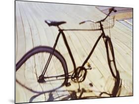 Distorted Image of a Bicycle-null-Mounted Photographic Print