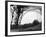 Distorted View of Eiffel Tower through Windshield-null-Framed Photographic Print