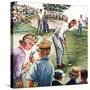 "Distracted Pro Golfer," July 2, 1960-Constantin Alajalov-Stretched Canvas
