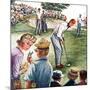 "Distracted Pro Golfer," July 2, 1960-Constantin Alajalov-Mounted Giclee Print