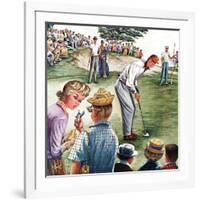 "Distracted Pro Golfer," July 2, 1960-Constantin Alajalov-Framed Giclee Print