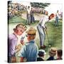 "Distracted Pro Golfer," July 2, 1960-Constantin Alajalov-Stretched Canvas