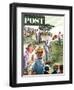 "Distracted Pro Golfer," Saturday Evening Post Cover, July 2, 1960-Constantin Alajalov-Framed Premium Giclee Print