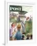 "Distracted Pro Golfer," Saturday Evening Post Cover, July 2, 1960-Constantin Alajalov-Framed Giclee Print