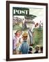 "Distracted Pro Golfer," Saturday Evening Post Cover, July 2, 1960-Constantin Alajalov-Framed Giclee Print