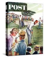 "Distracted Pro Golfer," Saturday Evening Post Cover, July 2, 1960-Constantin Alajalov-Stretched Canvas