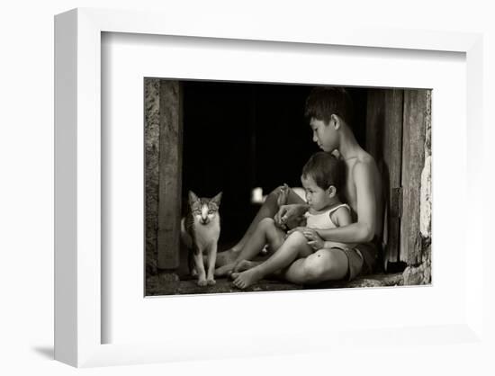 Distraction-null-Framed Art Print