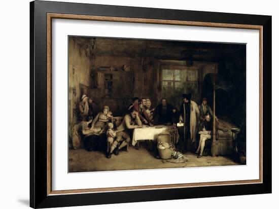 Distraining for Rent, 1815 (Panel)-Sir David Wilkie-Framed Giclee Print