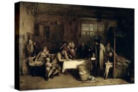 Distraining for Rent, 1815 (Panel)-Sir David Wilkie-Stretched Canvas
