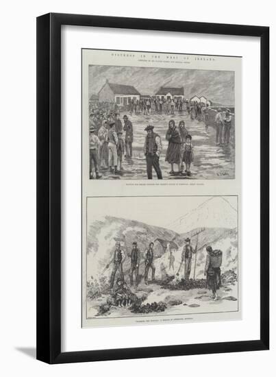 Distress in the West of Ireland-Aloysius O'Kelly-Framed Giclee Print