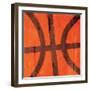 Distressed Basketball-Marcus Prime-Framed Art Print