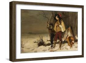 Distressed Cavaliers Turned Highwaymen, 1861-John Pettie-Framed Giclee Print