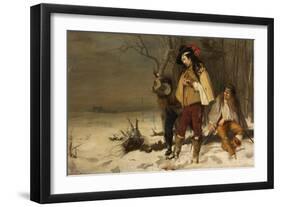 Distressed Cavaliers Turned Highwaymen, 1861-John Pettie-Framed Giclee Print