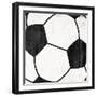 Distressed Soccerball-Marcus Prime-Framed Art Print