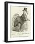 Distressing Result of Eating Turkey Day after Day-John Leech-Framed Giclee Print