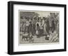 Distributing Blankets on the Queen's Birthday in Australia-null-Framed Giclee Print