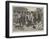 Distributing Blankets on the Queen's Birthday in Australia-null-Framed Giclee Print