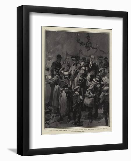 Distributing Christmas Fare at the Model Soup Kitchen in Euston Road-Frederic De Haenen-Framed Premium Giclee Print