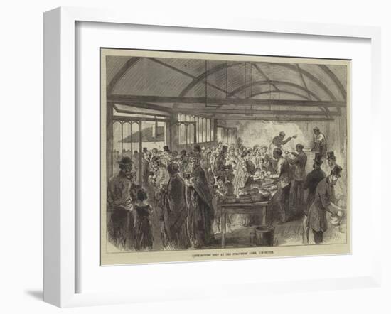 Distributing Soup at the Strangers' Home, Limehouse-null-Framed Giclee Print