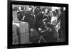 Distributing Surplus Commodities-Russell Lee-Framed Photo