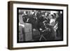 Distributing Surplus Commodities-Russell Lee-Framed Photo