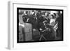 Distributing Surplus Commodities-Russell Lee-Framed Photo